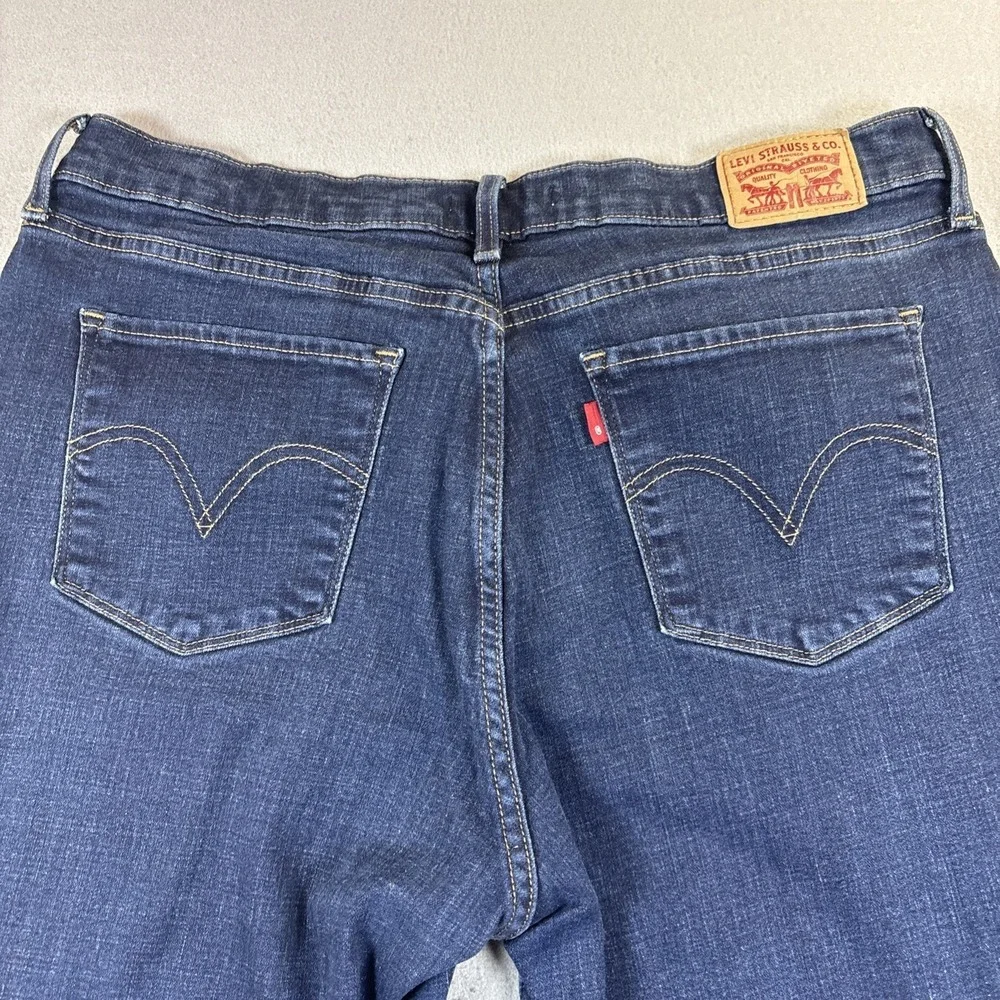 Levi‎ Strauss Signature Jeans Women's 33 Mid Rise Boot Cut Blue